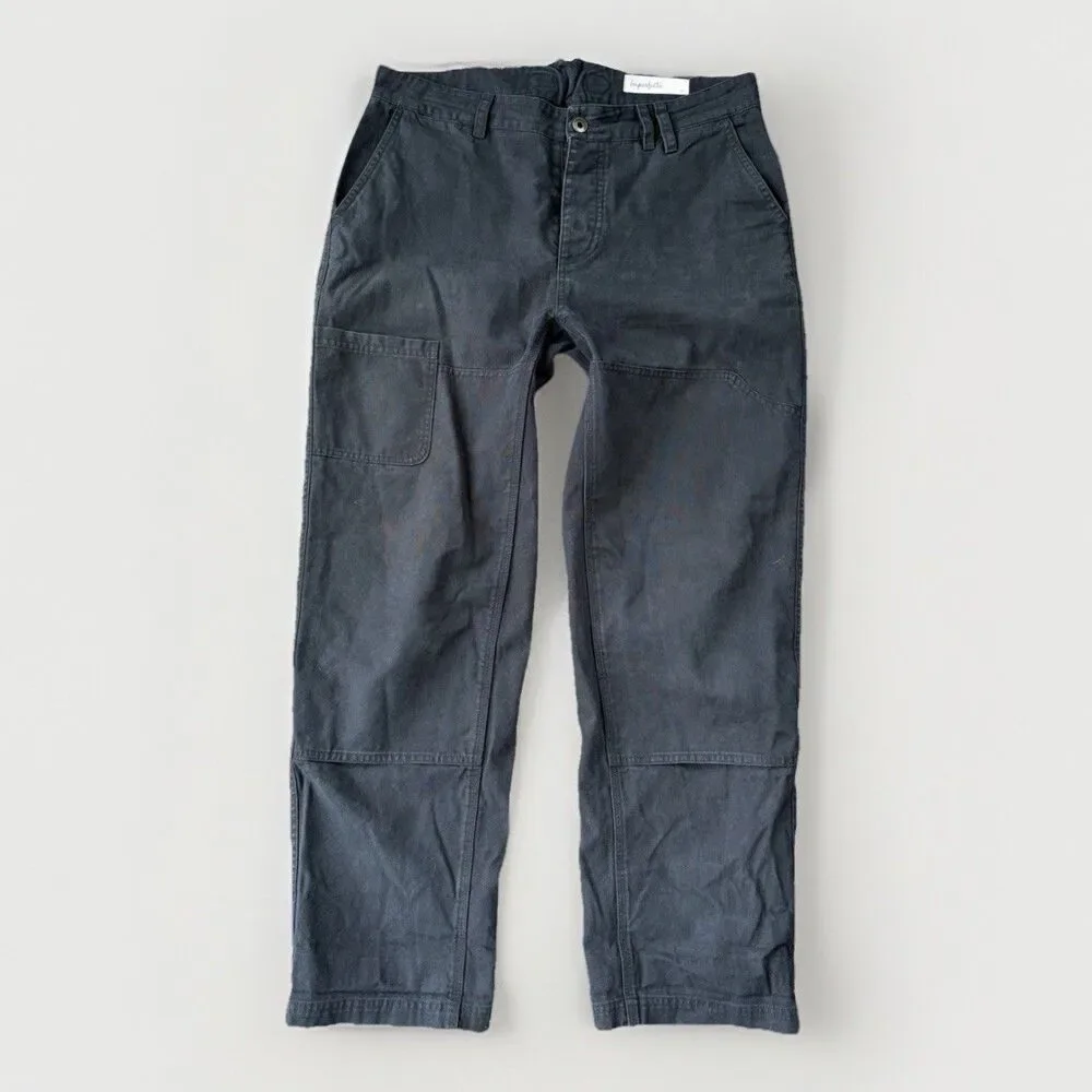 IMPERFECTS Black Cotton Double Knee Courier Utility Pants Size 34
